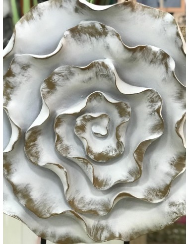 Figura flor relieve soporte 38*64cm