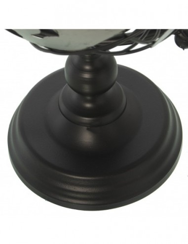 Bola del mundo metal negro/plata 43*18