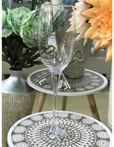 Jarrón copa cristal 12*50cm
