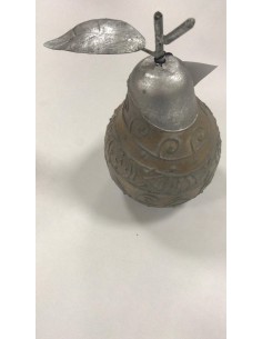 Figura pera hoja plata 17*9