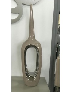 Jarrón formas vison plata 20*59cm