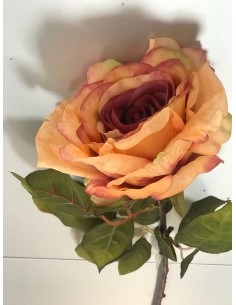 Vara flor naranja bicolor 75cm