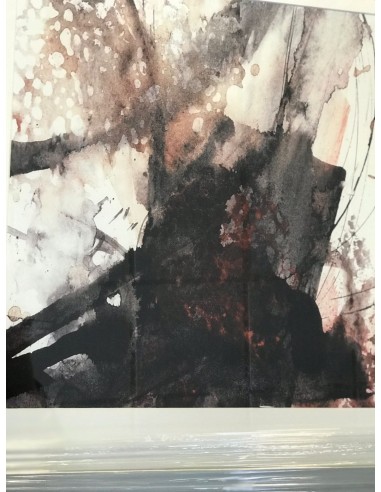 Cuadro pintura abstracto negro set 2