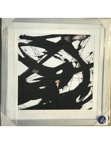 Cuadro pintura abstracto negro set 2