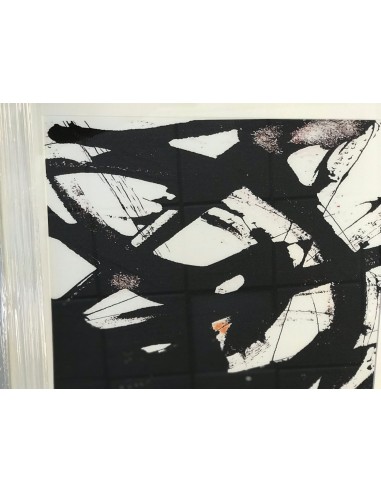 Cuadro pintura abstracto negro set 2