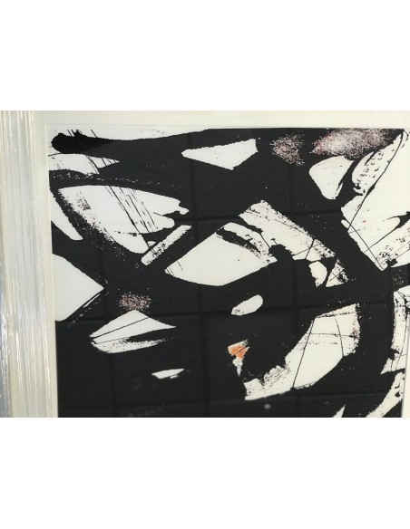 Cuadro pintura abstracto negro set 2