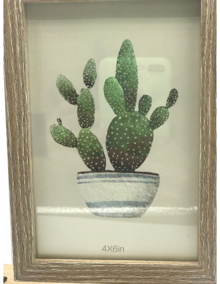Portafotos metal cactus 22*28cm