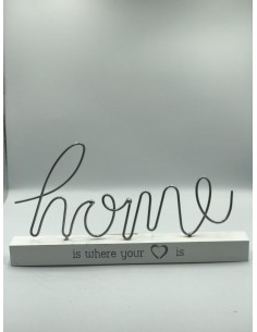 Letrero home metal 14*27cm