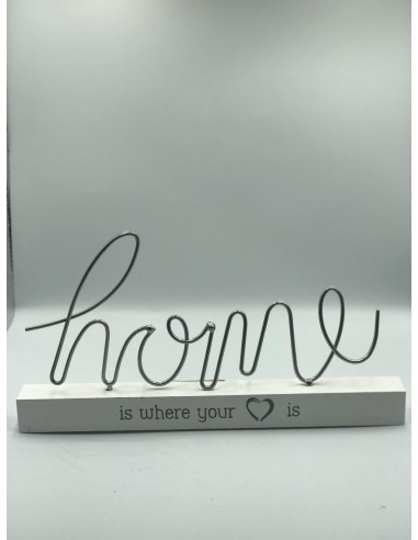 Letrero home metal 14*27cm