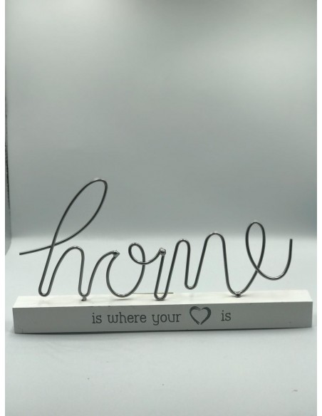 Letrero home metal 14*27cm
