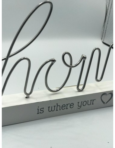 Letrero home metal 14*27cm