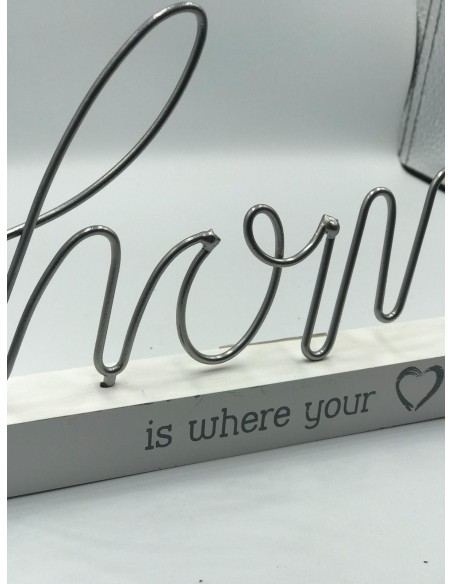 Letrero home metal 14*27cm