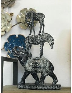 Figura fauna africa 26*13*53cm 2