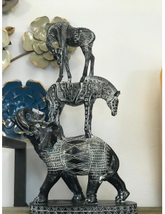 Figura fauna africa 26*13*53cm