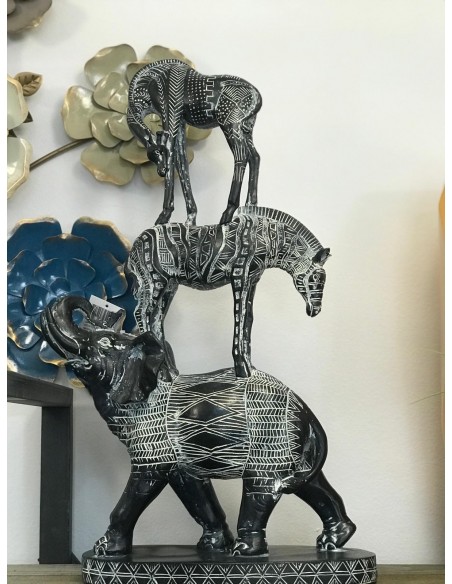 Figura fauna africa 26*13*53cm