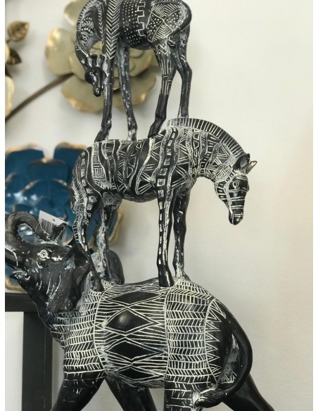 Figura fauna africa 26*13*53cm
