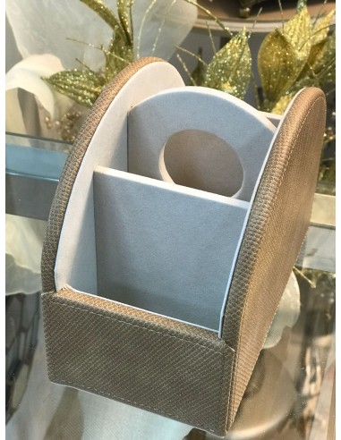 Portamandos taupe 18*9*13cm
