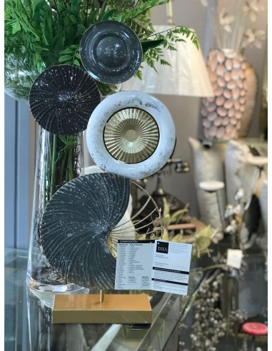 Figura metal decoracion circulos 29,80*8,30*61cm