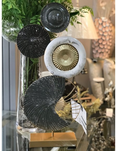 Figura metal decoracion circulos 29,80*8,30*61cm