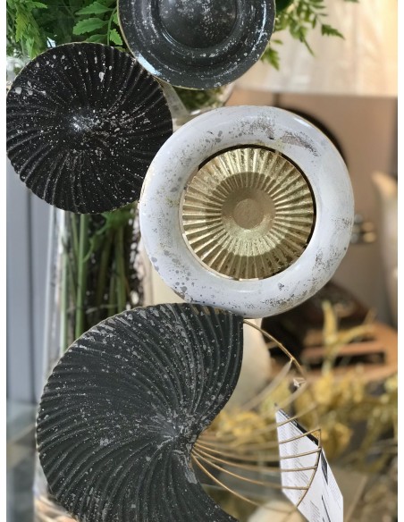 Figura metal decoracion circulos 29,80*8,30*61cm