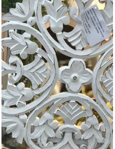 Mandala c/pie 40*50 blanca 2