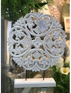 Mandala c/pie 40*50 blanca