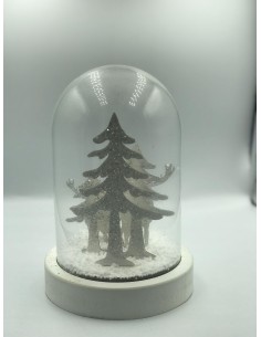 Campana navidad bolitas blanco 15*25cm 2