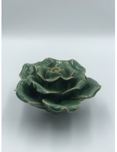 Figura flor decorativa verde