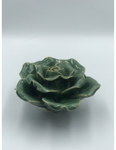 Figura flor decorativa verde