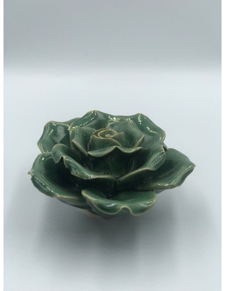 Figura flor decorativa verde