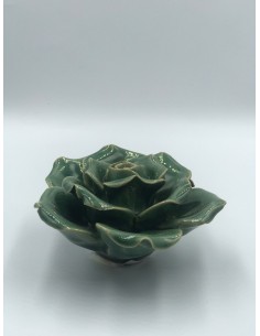 Figura flor decorativa verde 2