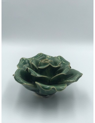 Figura flor decorativa verde