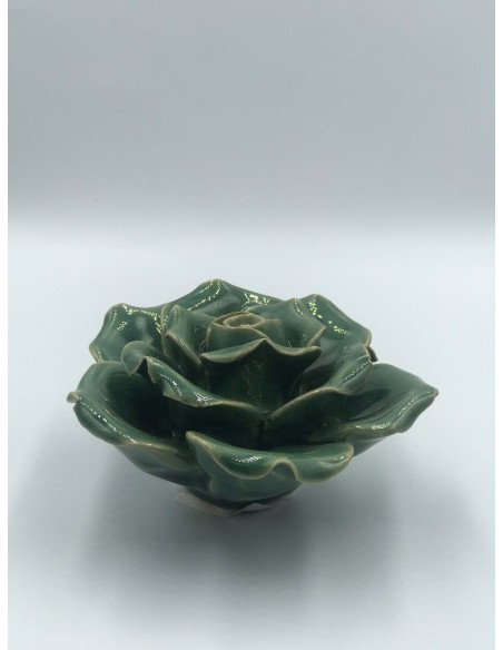 Figura flor decorativa verde