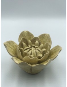 Figura flor decorativa beige