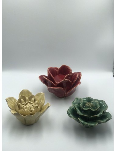 Figura flor decorativa beige