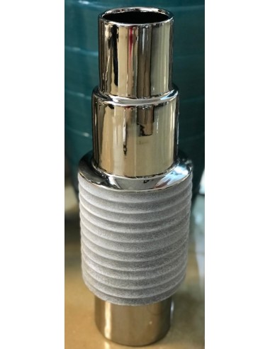 Jarron decorativo ondas plata