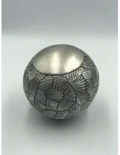 Bola decorativa relieve champan 10cm