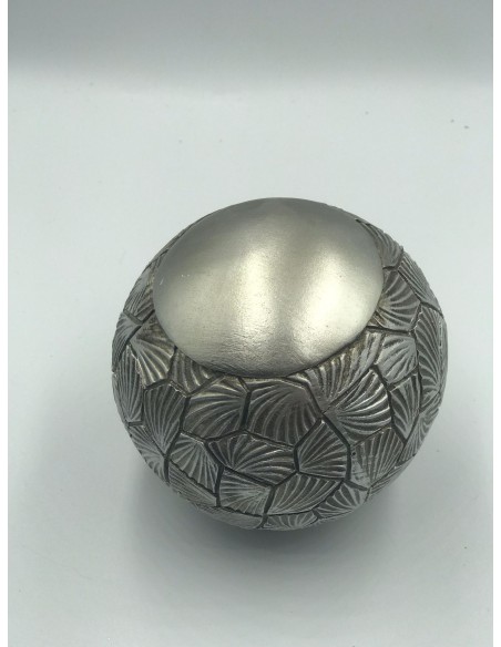 Bola decorativa relieve champan 10cm
