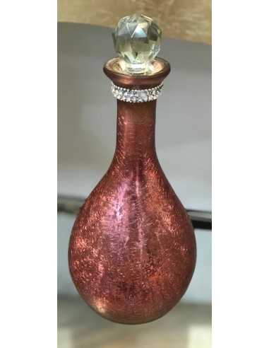 BOTELLA METAL / CRISTAL 12X12X28 CM