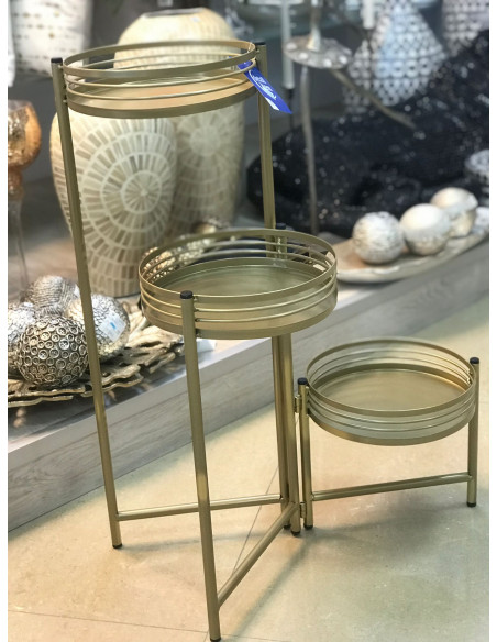Macetero metal plegable dorado 44*45*61cm