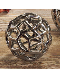 BOLA CERAM. PENTAGONOS PLATA 10D CMS