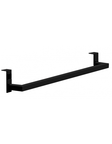 TOALLERO BAÑO COLGANTE 37CM NEGRO 6345
