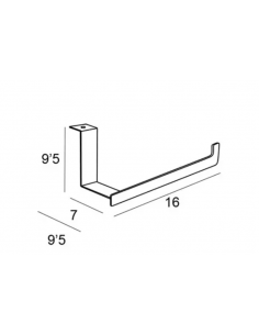 TOALLERO O PORTARROLLOS A MUEBLE NEGRO 1621 2