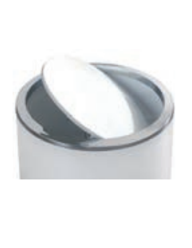 PAPELERA 5L GRIS OSCURO 1168